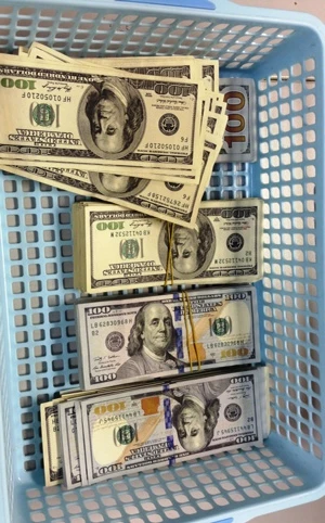 2 hành khách Việt vận chuyển trái phép 60.000 USD qua sân bay. Ảnh:HQ. usd-8329-1399989009.jpg