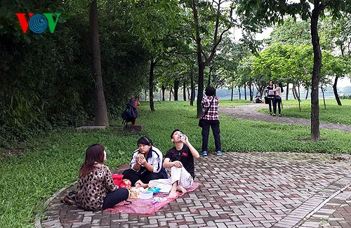 Đây cũng là điểm đi pic nic của một số bạn trẻ