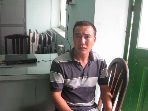 Đối tượng Tạ Quang Trình tại công an