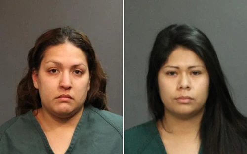 [Caption]aHai nghi phạm Candace Marie Brito (trái) và Vanesa Tapia Zavala. Ảnh: Santa Ana Police Department
