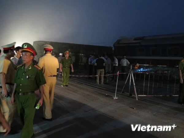 Tai nạn giao thông đường sắt nghiêm trọng ở huyện Vụ Bản ảnh 1