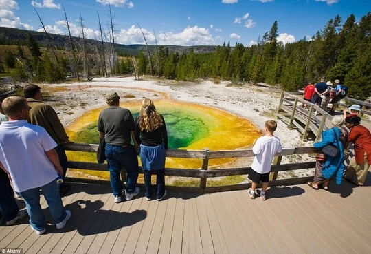 Over three million people enjoy the Yellowstone National Park annually,&nbsp;spans an area of 3,468.4 square miles, comprising lakes, canyons, rivers and mountain ranges