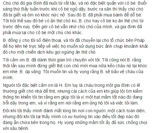 Câu chuyện xúc động về bức ảnh “cô bé khóc bên chú chó bị giết thịt“ ảnh 4