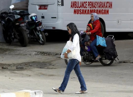 Cô Febyanti Herewila kết hôn với Andrew Chan trước khi anh này ra pháp trường. Ảnh: Reuters