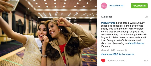 Gây sốt truyền thông, Phạm Hương được quản lý tài khoản instagram Hoa hậu Hoàn vũ - Ảnh 2.