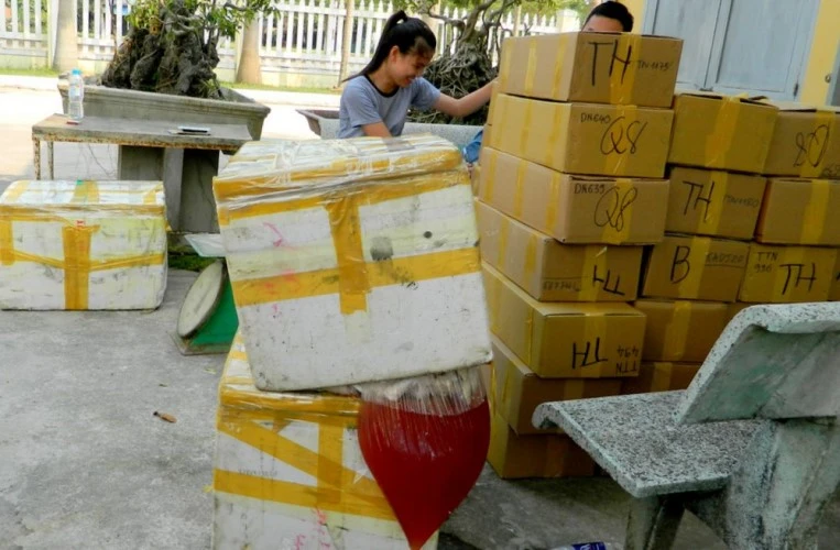 Hàng trăm ký thịt bò bốc mùi trên xe khách ảnh 2