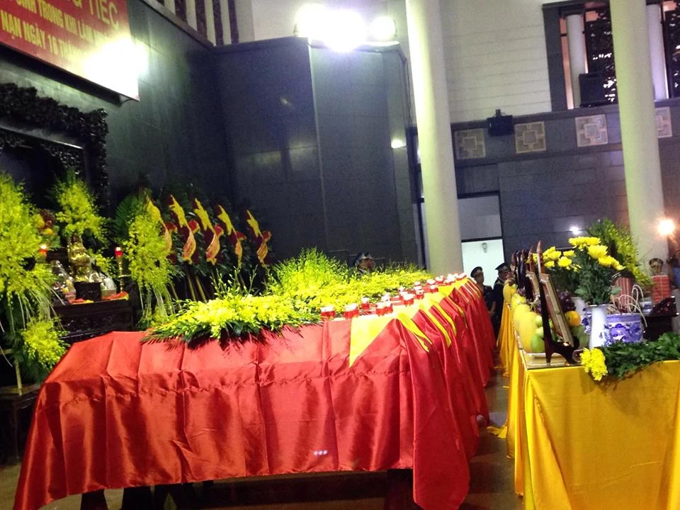 Đảng ủy, Bộ Tư lệnh Quân chủng Phòng không - Không quân tổ chức nghi thức Lễ tang cấp cao cho 9 phi công và thành viên tổ bay máy bay CASA-212