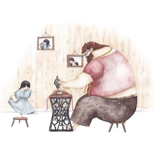 Cha thử may cho con nhiều áo đẹp