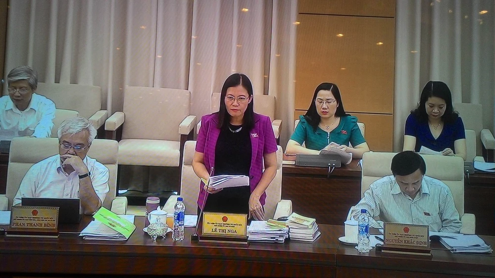 Chủ nhiệm Ủy ban Tư pháp Lê Thị Nga