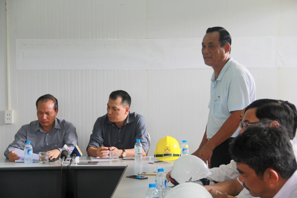 Ông Ngô Việt Hải, Tổng giám đốc Công ty phát điện 2. Ảnh Huy Trường