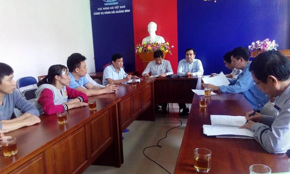 Cảng vụ tổ chức họp báo cáo nhanh tình hình