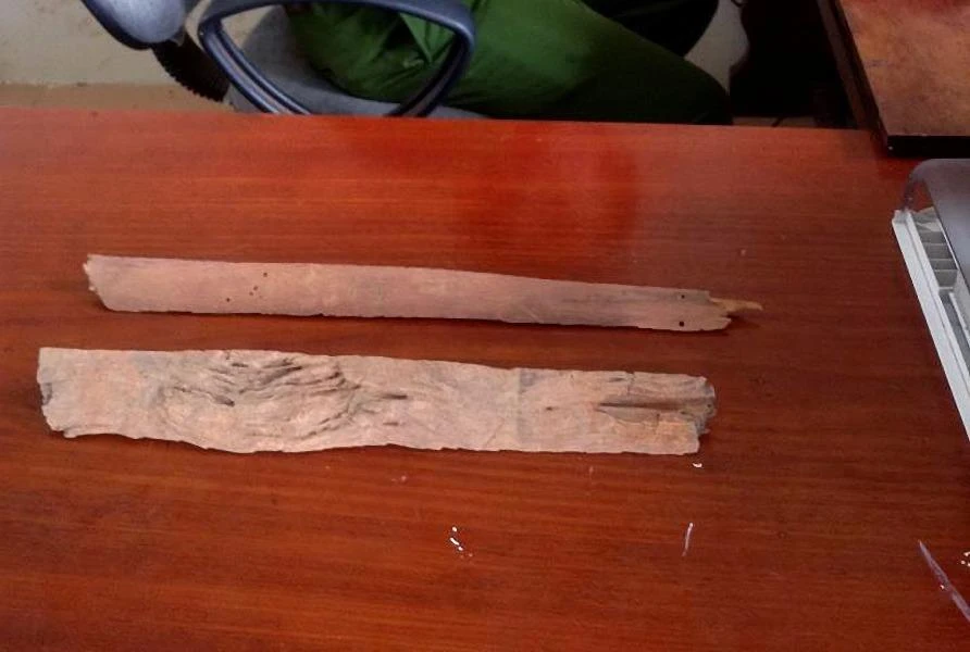 Hung khí mà công an huyện Đức Cơ cho rằng bị mối mọt