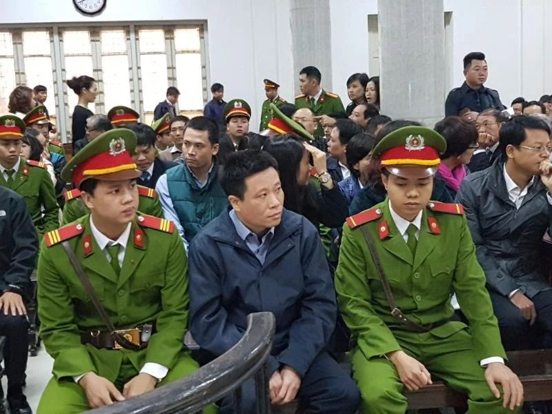 Hà Văn Thắm tại tòa. Ảnh: Đ.MINH