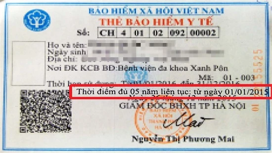 Tham gia BHYT 5 năm liên tục trở lên được hoàn lại tiền ảnh 1