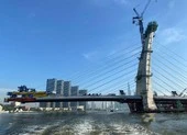 Ngắm hình hài cầu Thủ Thiêm 2 từ sông Sài Gòn