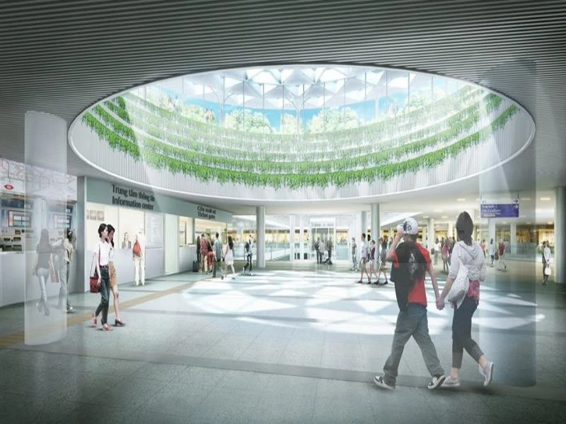 Cận cảnh ga Trung tâm Bến Thành tuyến metro số 1 ảnh 2