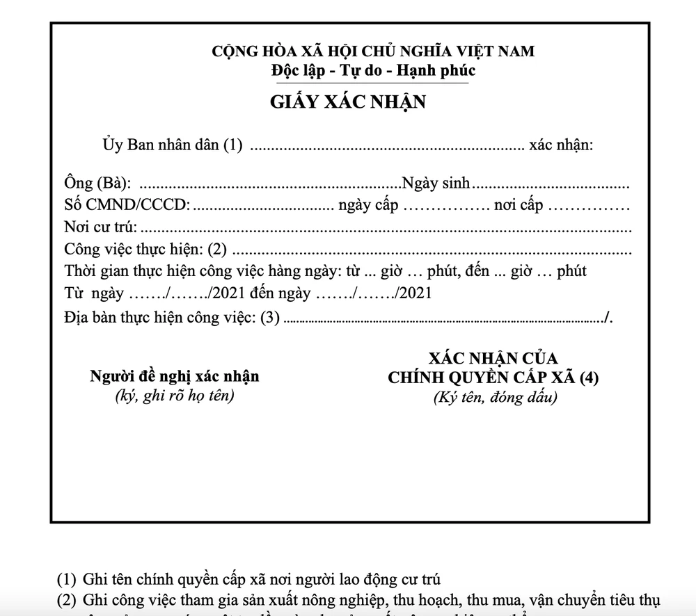 Trường hợp được lưu thông tại Long An từ 0 giờ ngày 5-8 ảnh 2