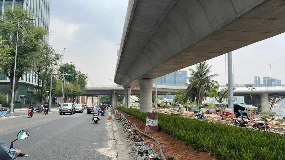 Cảnh quan dự án đang được dần hoàn thiện. Ảnh: ĐT.