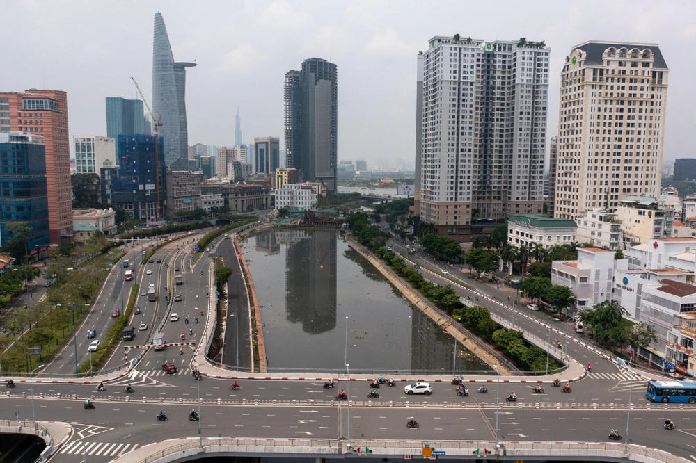 Đường song hành Võ Văn Kiệt sẽ góp phần giải quyết điểm kẹt xe Võ Văn Kiệt - Ký Con. Ảnh: ĐT.