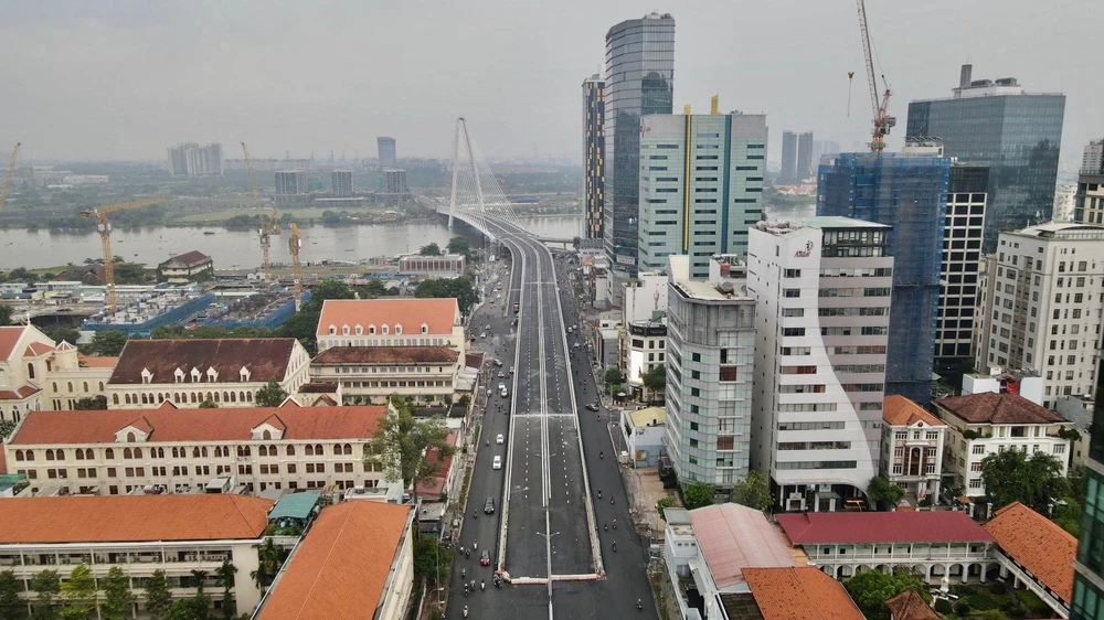 Toàn cảnh cầu Thủ Thiêm 2. Ảnh: ĐT.