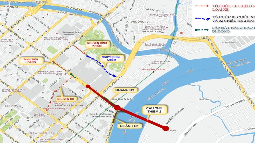 Từ 28-4, người dân có thể di chuyển trên cầu Thủ Thiêm 2, nối quận 1 với TP Thủ Đức. Ảnh: Sở GTVT TP.