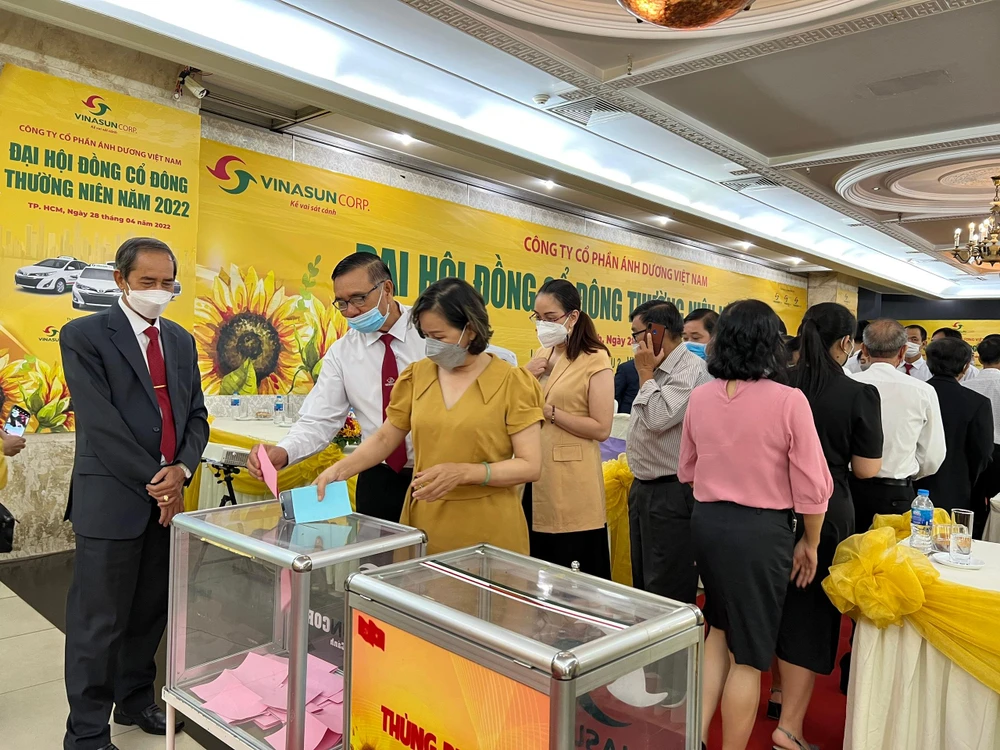 Đại hội cổ đông thường niên năm 2022 của Công ty CP Ánh Dương Việt Nam. Ảnh: ĐT.