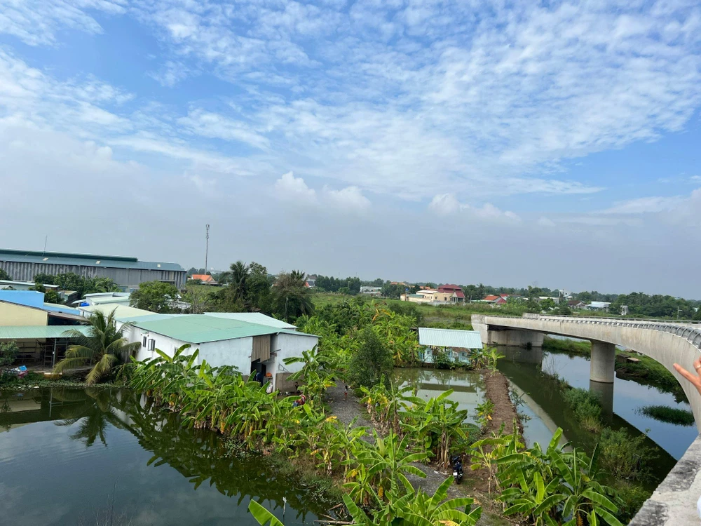 Khu vực nút giao Bến Lức. Khu vực nút giao Bến Lức.