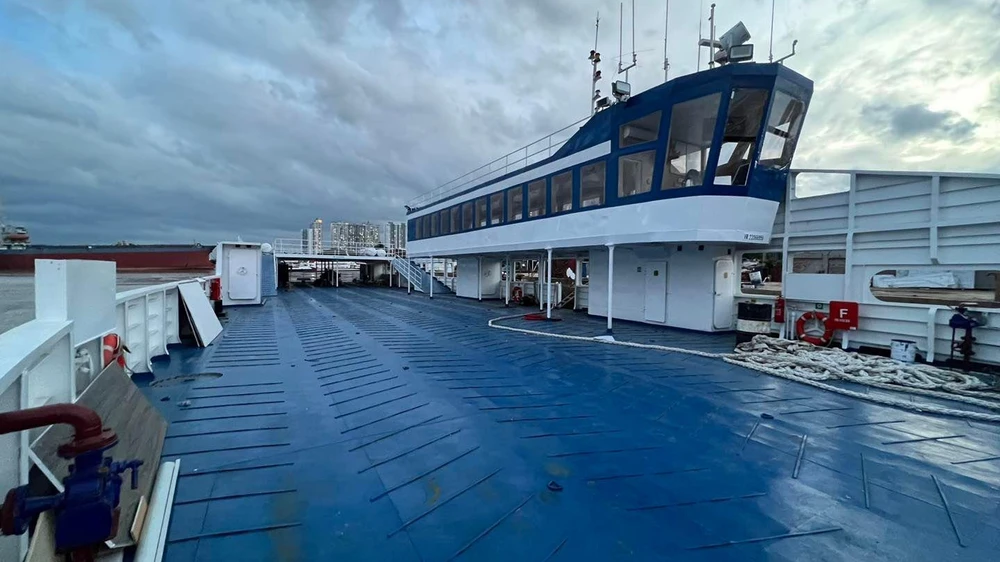 Thời gian tới, người dân đi phà biển Cần Giờ - Vũng Tàu chỉ còn 30 phút/chuyến. Ảnh: CTV.