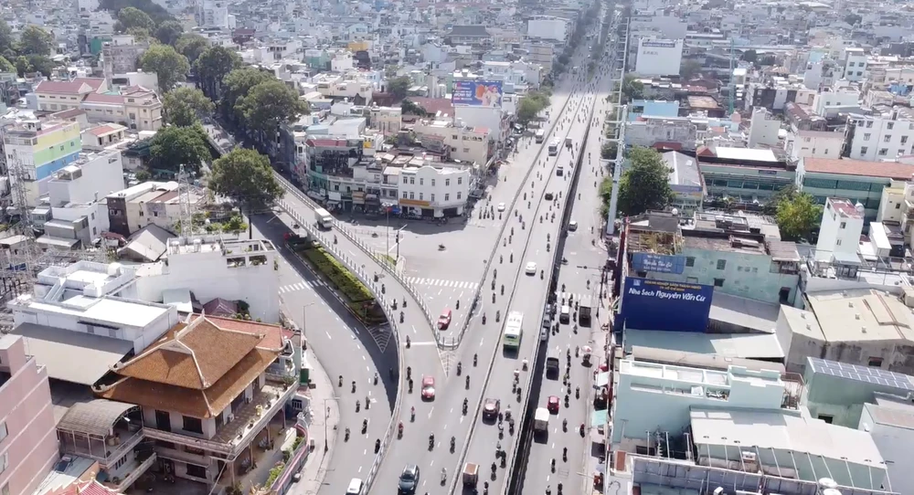 Nút giao Cây Gõ cũng được đi vào hoạt động từ tháng 10-2013. Ảnh: ĐT.