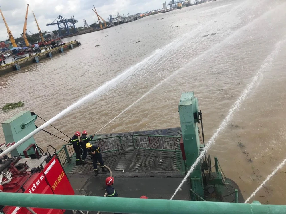 Công tác diễn tập diễn ra hơn 1 tuần. Ảnh: CTV.