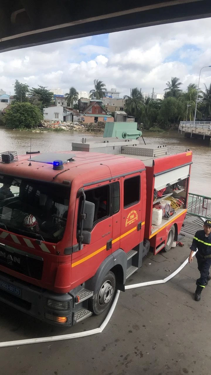 Đây là hoạt động diễn tập thường xuyên của phà Cát Lái. Ảnh: CTV.