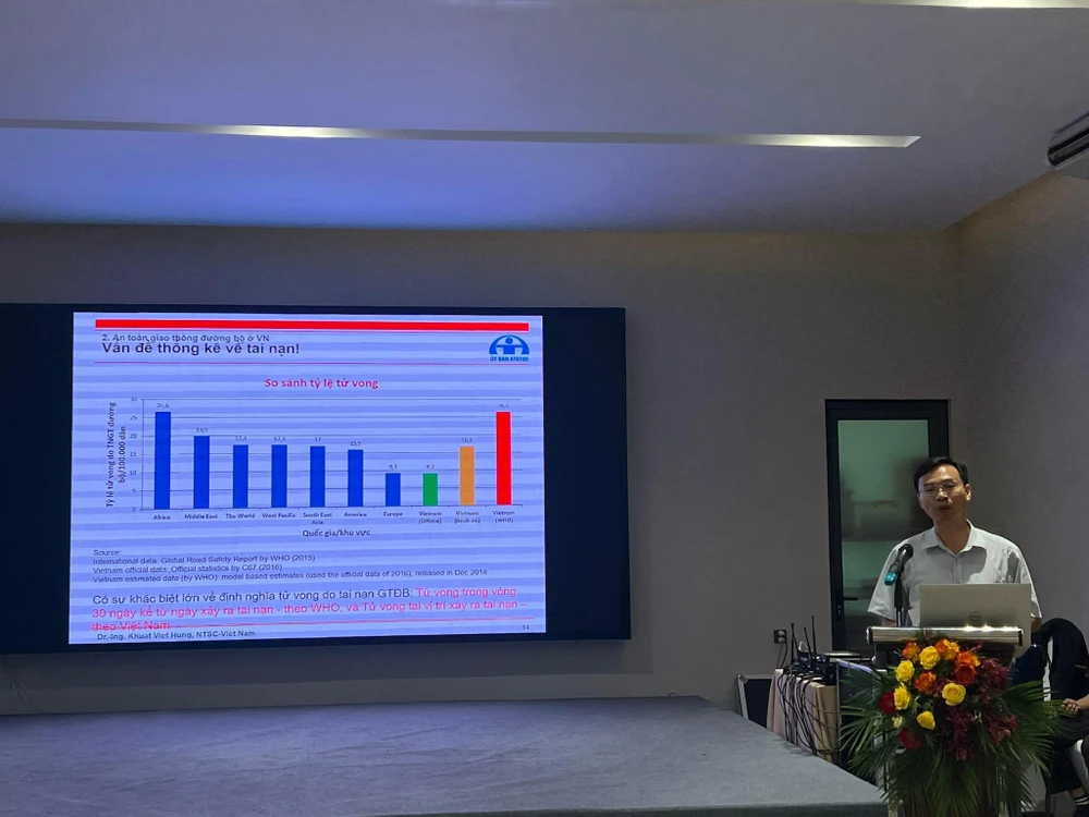 TS Trần Hữu Minh, Chánh văn phòng Uỷ ban An toàn giao thông quốc gia chia sẻ tình hình giao thông ở TP.HCM. Ảnh: ĐT. TS Trần Hữu Minh, Chánh văn phòng Uỷ ban An toàn giao thông quốc gia chia sẻ tình hình giao thông ở TP.HCM. Ảnh: ĐT.