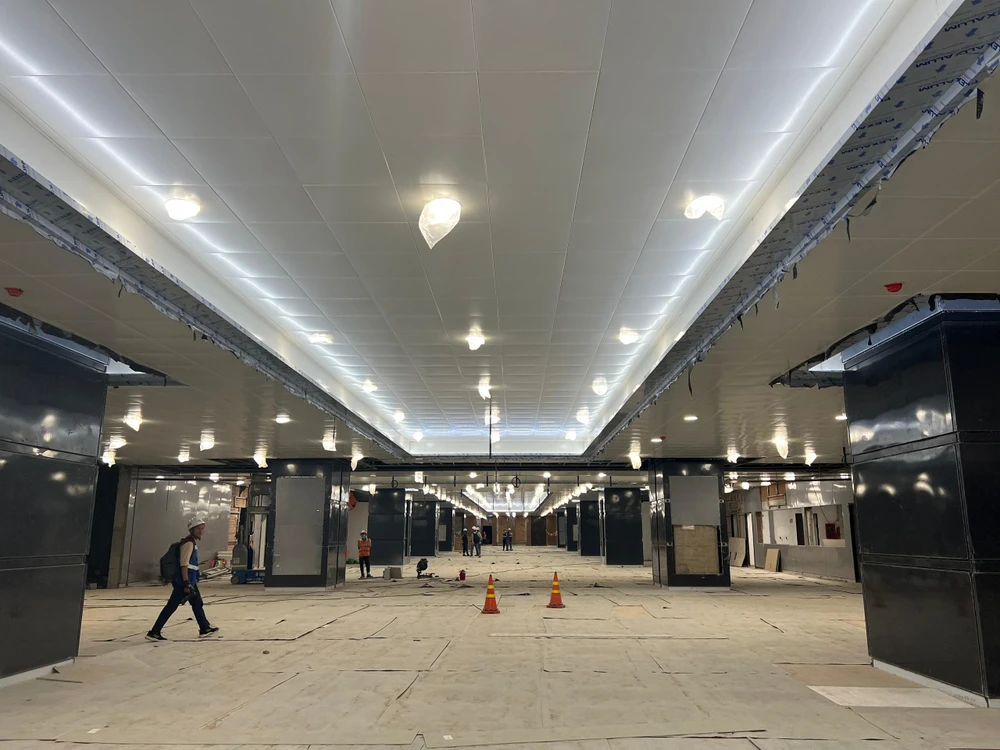 Ga Tân Cảng đang dần hoàn thiện. Ảnh: ĐT