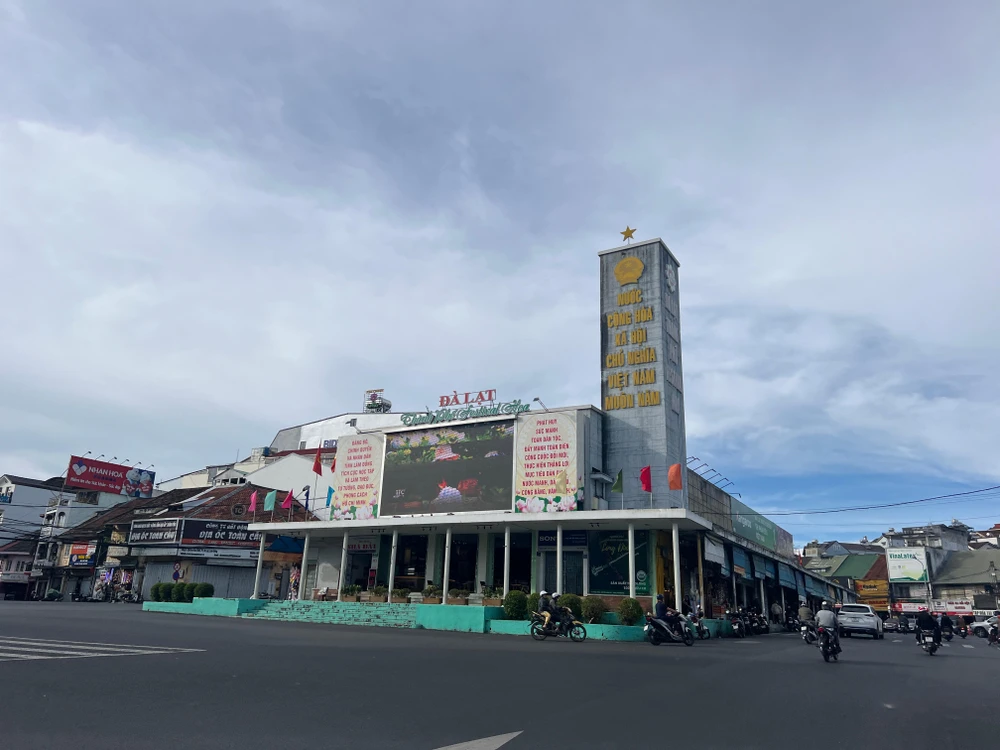 Khu vực trung tâm TP Đà Lạt giới thiệu Festival Hoa Đà Lạt lần thứ IX, năm 2022. Ảnh: ĐT.