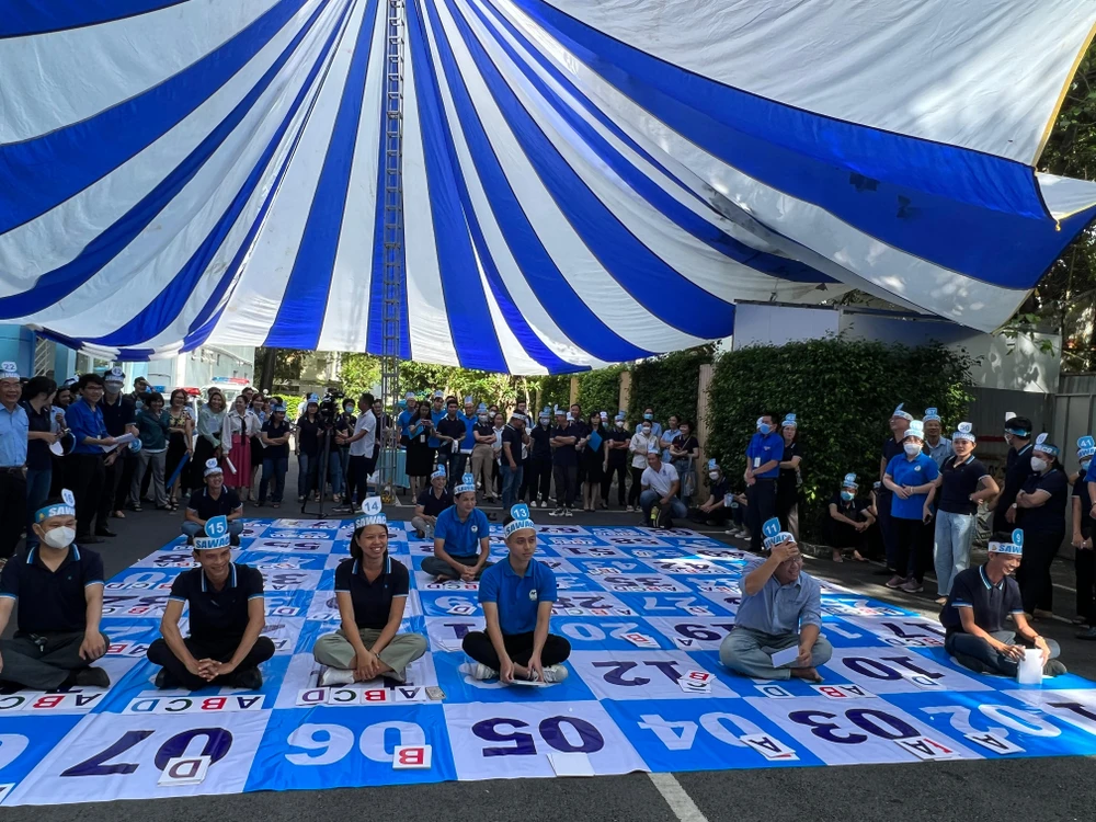 Hội thi mang đến nhiều kiến thức pháp luật bổ ích. Ảnh: ĐÀO TRANG.