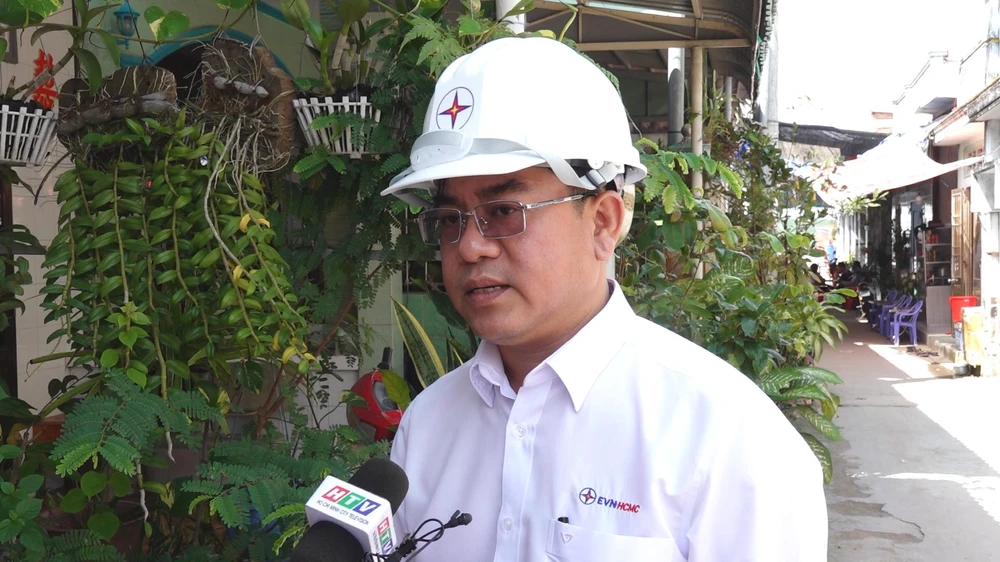 Ông Bùi Hải Thành, Phó Tổng Giám đốc Tổng công ty Điện lực TP.HCM