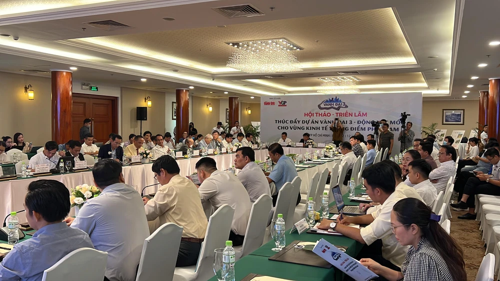 Quang cảnh Hội thảo dự án vành đai 3. Ảnh: ĐT.