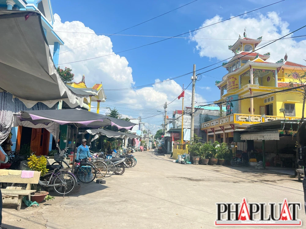 Diện mạo xã đảo Thạnh An. Ảnh: ĐÀO TRANG.