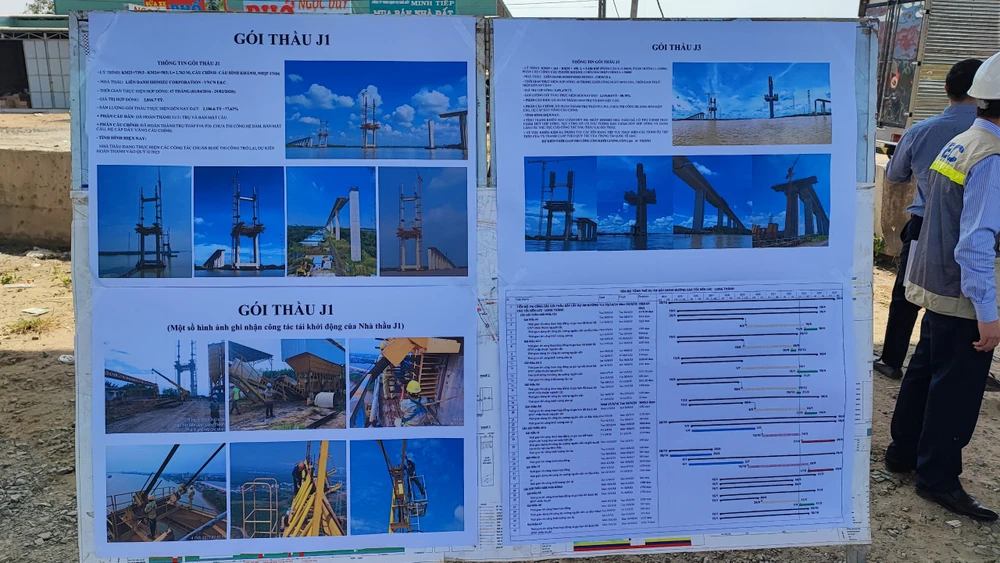 Toàn cảnh dự án cao tốc Bến Lức - Long Thành. Ảnh: Uyên Phương.