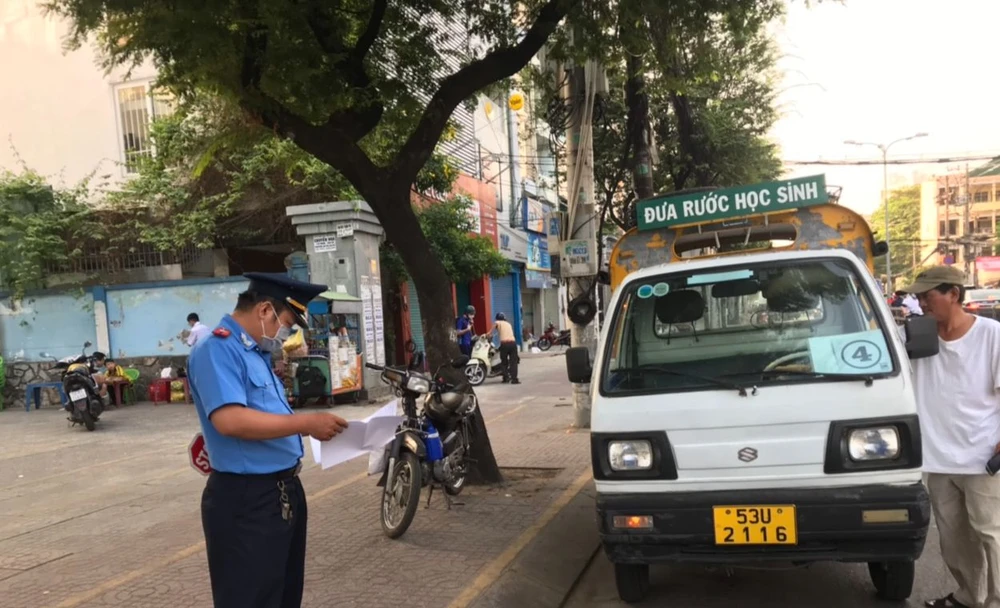 Trong tháng 3, lực lượng Thanh tra giao thông đã xử phạt 12 trường hợp. Ảnh: CTV.