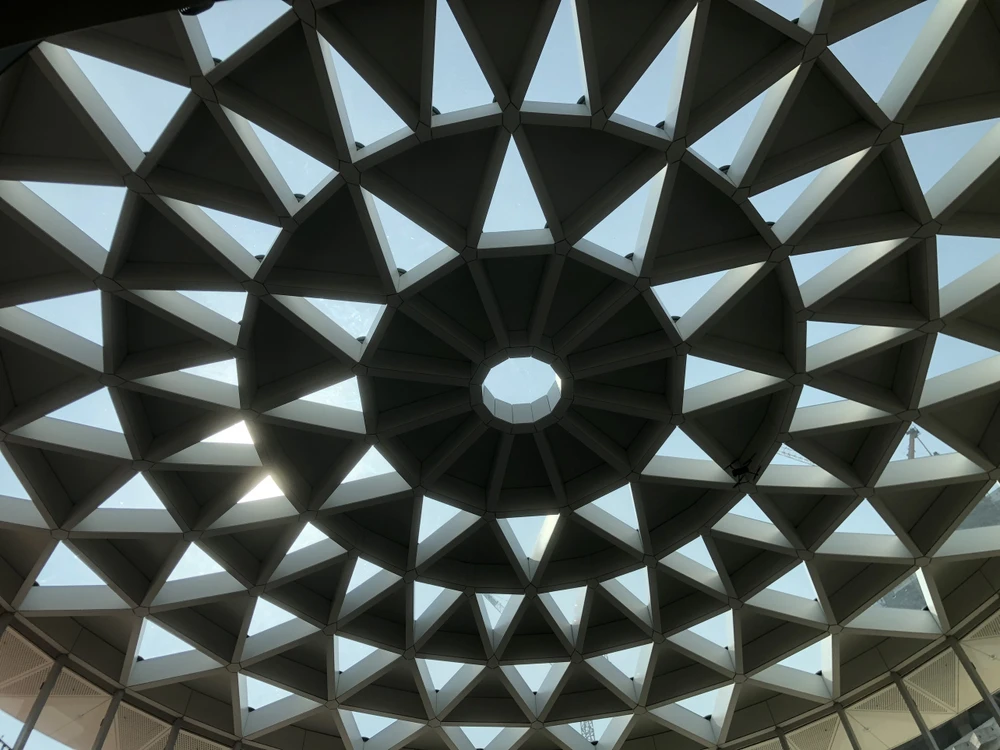 Điểm nhấn - giếng trời đón sáng của tuyến metro số 1. Ảnh: ĐT