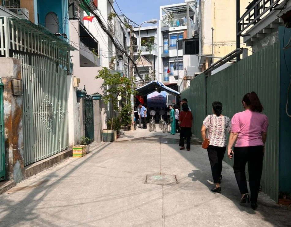 Hẻm 465/2 Trần Xuân Soạn đã xóa khỏi tình cảnh ngập úng sau khi nâng cấp.