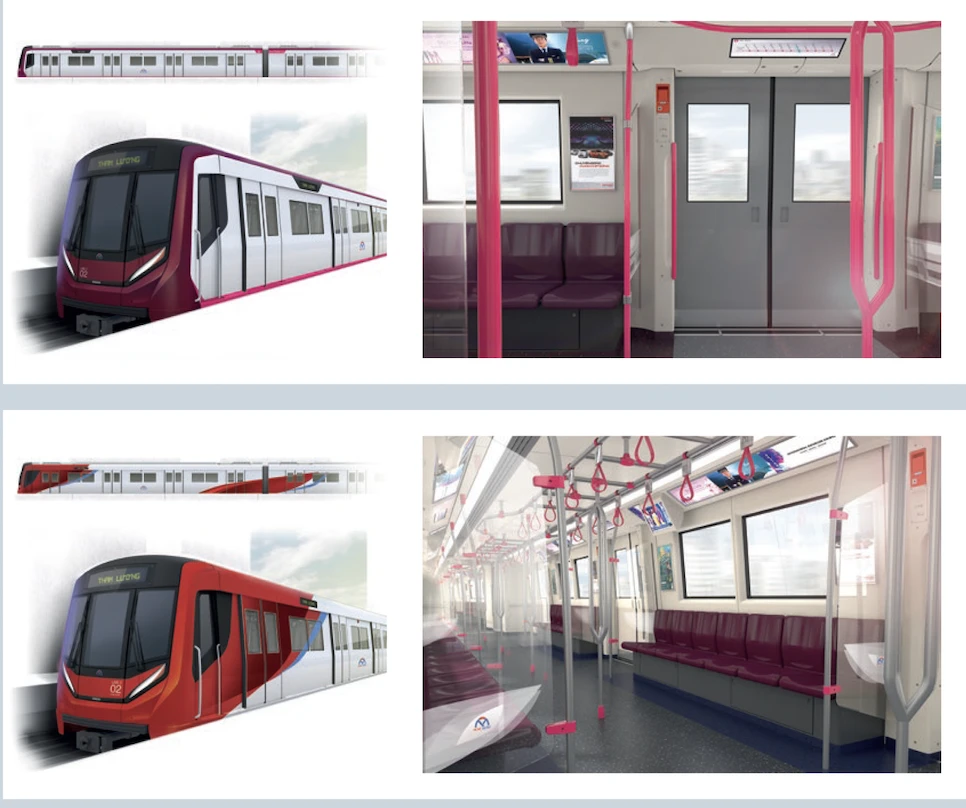 Mô phỏng tuyến tàu metro số 2.