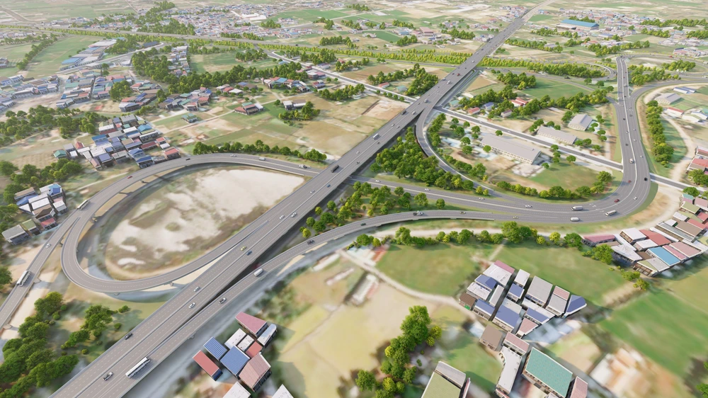 Nút giao Vành đai 3 - Long Thành. Ảnh: Ban Giao thông cung cấp.