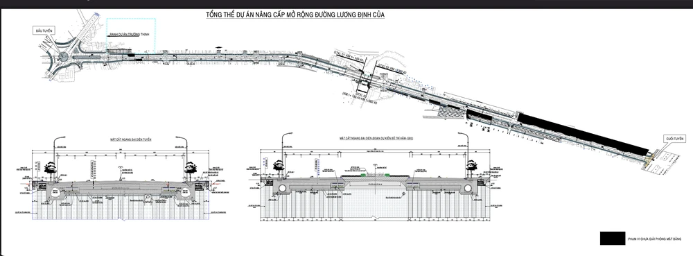 Tổng thể dự án Lương Định Của. Ảnh: Ban Giao thông
