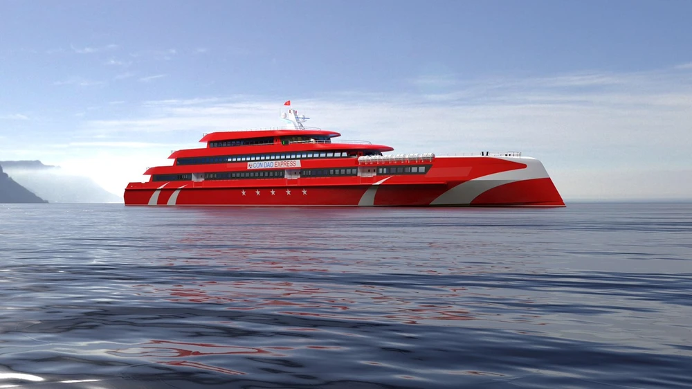 Tàu cao tốc TP.HCM - Côn Đảo sẽ được khai thác vào cuối năm 2023. Ảnh: Sở GTVT TP cung cấp