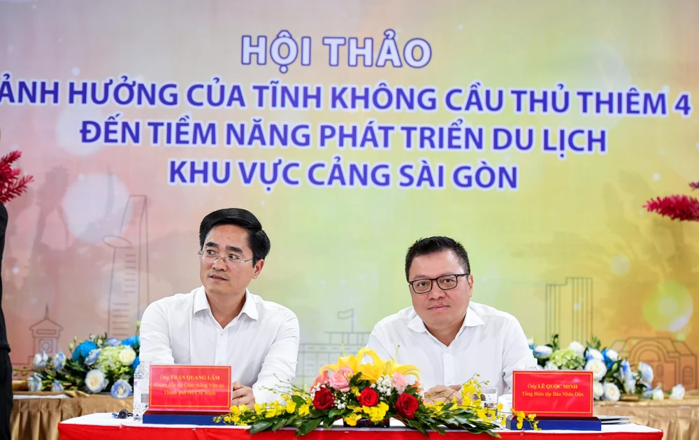 Hội thảo có sự tham gia của ông Trần Quang Lâm - Giám đốc Sở GTVT TP.HCM. Ảnh: Báo Nhân Dân
