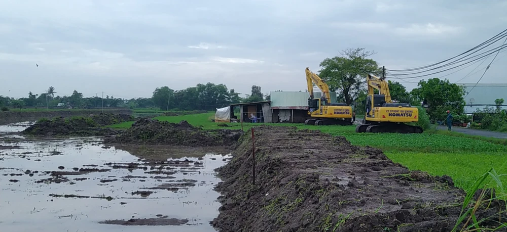 Khu vực thi công trên địa phận huyện Củ Chi - gói thầu XL6.