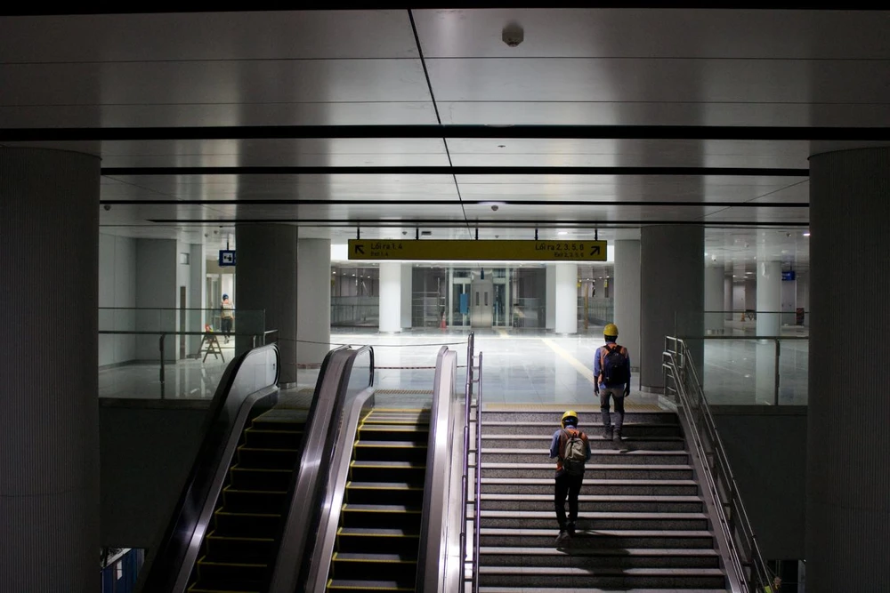 metro số 1 kết nối với tòa nhà