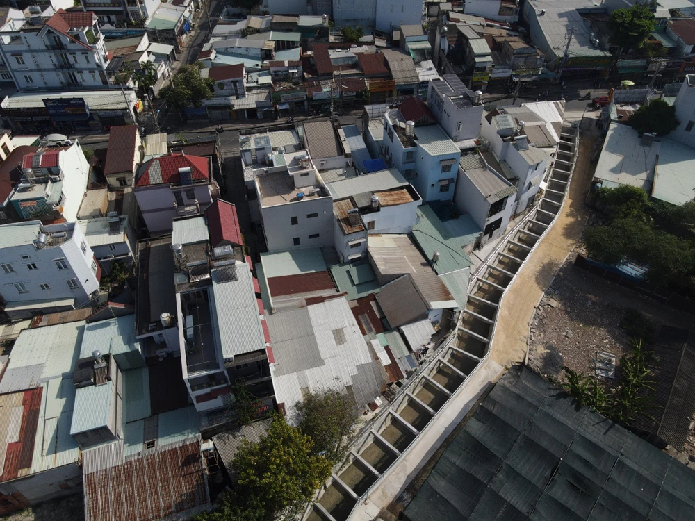 Cống Cầu Trắng ngăn sạt lở chính thức vận hành, người dân TP Thủ Đức vui mừng